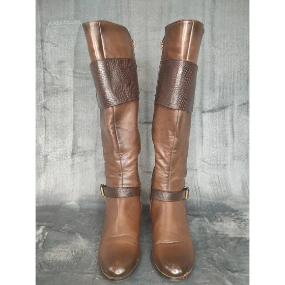 Corkeys Wyatt Tennley Buckle Boot Riding Boot Brown Size 8 - Picture 4 of 16